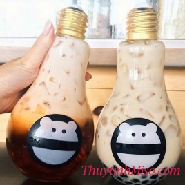 Ly trà sữa bóng đèn