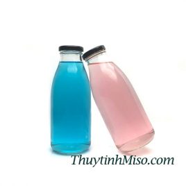 Chai thủy tinh tròn lùn 500ml