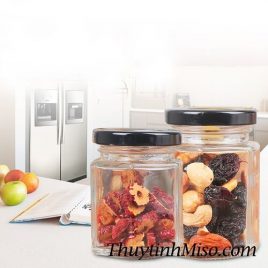 Hũ thủy tinh lục giác 80ml 3