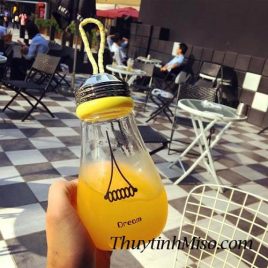 Lọ thủy tinh bóng đèn quai xách 470ml