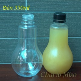 Chai nhựa PET bóng đèn 330ml 2