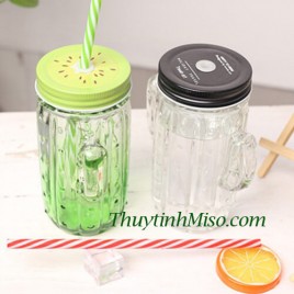 Ly thủy tinh xương rồng 400ml 2