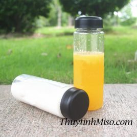 chai thủy tinh my bottle không in 3