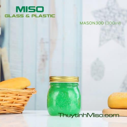 Hũ thủy tinh Mason 300ml