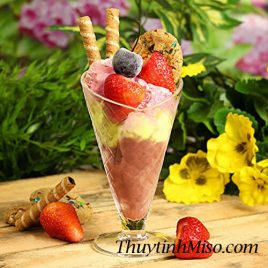 Ly thủy tinh đựng kem ốc quế
