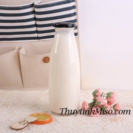 Chai thủy tinh tròn cao 500ml