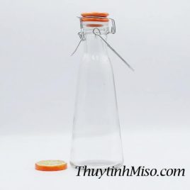 Chai thủy tinh tháp nắp sứ 500ml