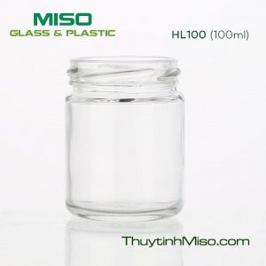 Hũ thủy tinh tròn lùn 100ml