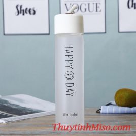 Bình thủy tinh Happy Day 400ml