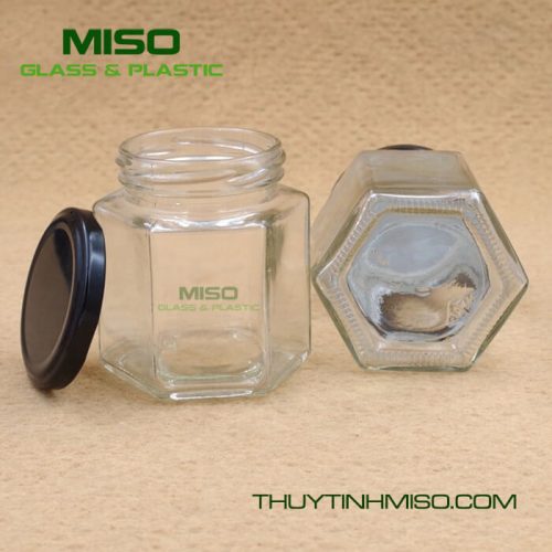 Hũ thủy tinh lục giác 50ml