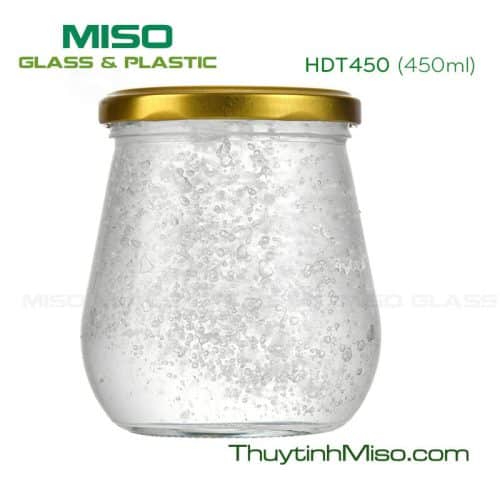 Hũ thủy tinh đáy to 450ml
