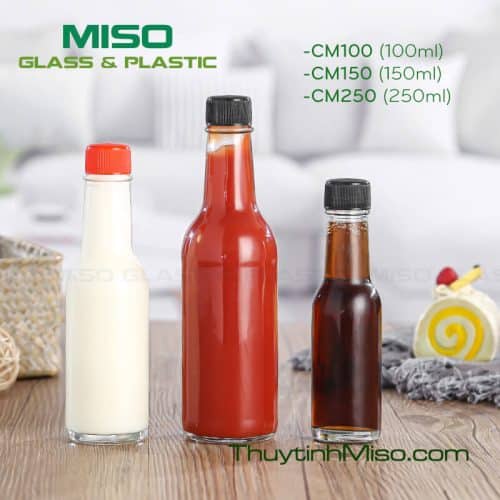 Chai thủy tinh tròn CM đựng nước mắm 4