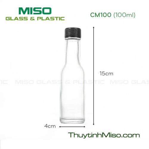 Chai thủy tinh tròn CM 100ml