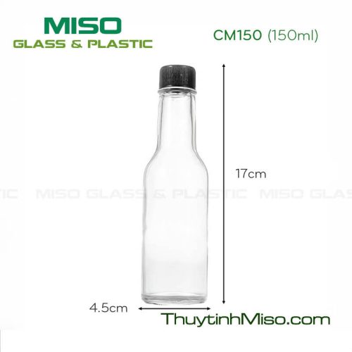 Chai thủy tinh tròn CM 150ml