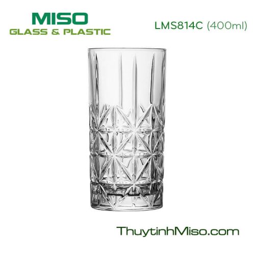 Ly thủy tinh Highball thân sọc LMS814C 400ml