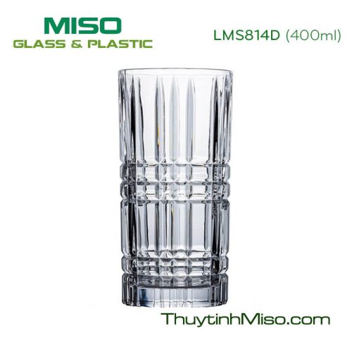 Ly thủy tinh HIghball thân sọc LMS814D 400ml